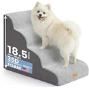 Gardner Pet High Density Foam Dog Steps for Bed, 4-Steps, Grey, 47cm H