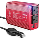 BESTEK 400W Car Power Inverter 12V to 110V Car Charger Plug Adapter[Red]