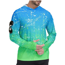 ZITY Men's Sun Protection Shirts Long Sleeve Rash Guard Hoodie UV UPF 50+ Fishing Running Athletic Sweatshirts