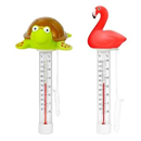 XY-WQ 2 Pack Floating Pool Thermometer, Large Size Easy Read for Water Temperature with String for Outdoor and Indoor Swimming Pools and Spas (Flamingo & Turtle)