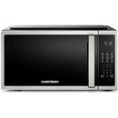 Chefman Compact Countertop Microwave, 0.7 Cu Ft, 700W, Stainless