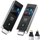 2026 New Wireless HDMI Transmitter and Receiver, 360FT/110M Extender 4K Decode 1080P@60Hz Output with LED Display, Plug&Play 5.8+2.4G Streaming Video/Audio from PC/Laptop/TV Box to Monitor
