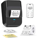 PM240 Label Maker Machine with Tape, Label Printer Black