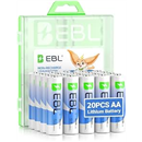 EBL Lithium AA Batteries 20 Pack, 3000mAh 1.5V AA Lithium Batteries High Performance Constant Volt Non-Rechargeable Batteries for Blink Security System,Smart Lock,High-Tech Devices.