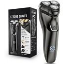 Men's Cordless Electric Razor: 4D Flex Blades, Sensitive Skin, USB Fast Charge, Elegant Black