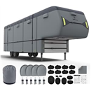 5th Wheel RV Cover, 9 Layers Waterproof Top(28'1"-31', Dark Gray)