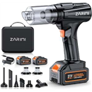 Car Vacuum Portable Cordless, 50000Pa Strong Suction Brushless Motor, Handheld Vacuum with 2 Batteries & Charger, 6-in-1 Rechargeable Vacuum Cleaners for Home, Pet Hair & Keyboard, Ink Black