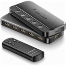ByteWave 5 in 1 Out HDMI Switch with Remote, 4K@60Hz Multi Port Hub Adapter