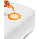 Waterproof Mattress Protector Queen Size, Soft Breathable Mattress Pad with Deep Pocket 8"-21", Noiseless 3D Air Fabric Cooling Mattress Cover for Bed, Machine Washable, White