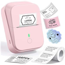 PM260 Label Maker Machine with Tape, 2 Inch Bluetooth Printer, Pink