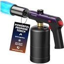 Propane Torch Gun, One-Touch Max Fire, Safety Lock, Royal Purple