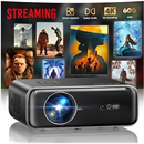 [Built-in Apps/4K Support] Smart Outdoor Projector with WiFi and Bluetooth, Home Movie Projector, DoIby Audio with Dual HiFi Speaker, Auto Focus, Portable Projecteur, HDR10, Upgrade P62 Pro