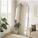 SONGMICS Full Length Mirror, Arched Freestanding, 78 x 35 x 0.6 inch