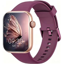 Smart Watch for Men Women, Bluetooth Calling, 1.85" HD Touch Screen Fitness Tracker, 140+ Sports Modes, Heart Rate Sleep Monitor, DIY Dial, IP68 Waterproof, Compatible with Android & iOS(Deep Purple)