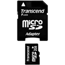 Transcend 2GB Micro SD W/Adapter (TS2GUSD), Black
