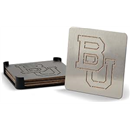 YouTheFan NCAA Boasters, 4-Piece Stainless Steel Laser-Cut Team Coaster Set