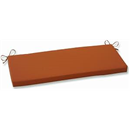 Pillow Perfect Indoor/Outdoor Cinnabar Bench Cushion, Burnt Orange