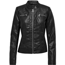 ONLY womens ONLBANDIT FAUX LEATHER BIKER OTW NOOSFaux Leather Jacket