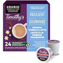 Timothy's French Vanilla Latte K-Cup Coffee Pods, 24 Count For Keurig Coffee Makers