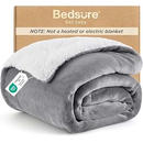 Bedsure GentleSoft Sherpa Fleece Throw Blanket 50x60