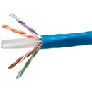 Monoprice Ethernet Bulk Cable - Network Internet Cord - Solid, 550Mhz, UTP, CMR, Riser Rated, Pure Bare Copper Wire, 10G, 23AWG, No Logo, 1000ft, Blue