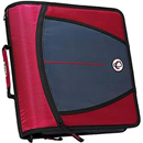 Case-it School Zipper Binder | 3-Inch O-Rings | 600-Sheet | D-146 Red