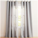 Exclusive Home Curtains Loha Grommet Top Panel Pair, Dove Grey, 52x96, 2 Piece