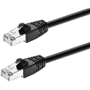Monoprice Cat6A Ethernet Patch Cable - Network Internet Cord - RJ45, 550Mhz, STP, Pure Bare Copper Wire, 10G, 26AWG, 3ft, Black