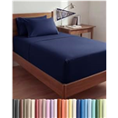 Extra Deep Twin XL Sheet Set - 4 Piece College Dorm Room - Navy Blue