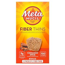 Metamucil Fiber Thins, Cinnamon Spice Plant Based Psyllium Husk, 5g Fiber per serving, Supports Digestive Health with Psyllium Husk, for Adults and Kids Age 4+, 24 Count