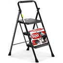HBTower 3-Step Folding Ladder with Handrail