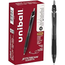 uni-ball Jetstream Elements Retractable Ballpoint Pen 12 Pack in Black with 1.0mm Medium Point Pen Tips, Uni-Super Ink is Smooth, Vibrant, and Protects Against Water, Fading, and Fraud