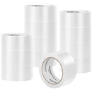 Amazon Basics Strong Plastic Adhesive Packaging Tape for Shipping, Moving and Storage, Clear, Low Odor, 1.88 in x 54.6 yds, 12-Pack