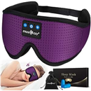 MUSICOZY Breathable 3D Sleep Headphones Eye Mask Headband for Side Sleepers