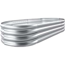 Land Guard Galvanized Raised Garden Bed Kit Oval