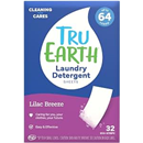 Tru Earth Compact Dry Laundry Detergent - Up to 64 Loads (32 Sheets) - Paraben-Free - Original Eco-Strip Liquidless Detergent, Travel Sheets - Lilac Breeze | Packaging May Vary