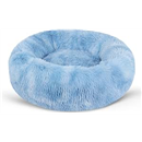 BVAGSS Small Dog Bed,Anti-Anxiety Donut Cuddler Cozy Soft Round Bed,Calming Plush Washable Round Fluffy Pet Cushion Bed for Puppy & Kitten JA037 (16 inch, Gradient Blue)