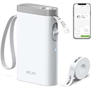 Nelko P21 Label Maker Machine with Tape, Bluetooth Label Printer, White