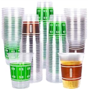 Gatherfun 100 Pcs 16oz Football Plastic Cups - Football Parties and Tailgate Events, Disposable & Convenient - Ideal Party Supplies & Party Favors for Football Themed Birthdays