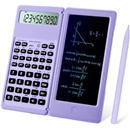 IPepul Scientific Calculators for Students, 10-Digit Large Screen, Math Calculator with Notepad, Classroom Must Haves for Middle High School Supplies & College(Purple)