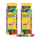 M&M's Peanut Candy Jars, Assorted Chocolate Candies, Party Size Bulk, 23 Ounces Each