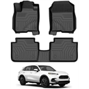 Floor Mats Compatible with Honda HR-V HRV 2023 2024 2025 2026 for HR-V Accessories 1st & 2nd Row Heavy Duty Durable Floor Liners Winter Mats TPE All Weather Waterproof Car Mat