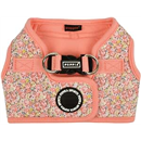 Puppia Kealoha Dog Vest Harness B (Step-in) Fashionable Flower Pattern Spring Summer Harness for Small and Medium Dogs, Pink, Small
