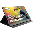 AOC 16" Portable Monitor FHD 60Hz USB-C IPS Ultra Slim Smart Cover 16T20