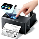 Phomemo PM64D Shipping Label Printer with Touch Screen & Label Holder