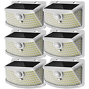 Aootek Solar Motion Sensor Lights Outdoor 120 LEDs, White, 6 Pack
