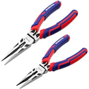 WORKPRO Premium 6" & 8" Needle Nose Pliers, Paper Clamp Precision, Heavy-Duty CRV Steel, Soft Grip with Wire Cutter, Long Nose Cutting Pliers