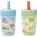 Zak Designs Barnyard Harvest Capri 9oz Leak-Proof Toddler Cups, 2-Pack