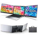 15.6" FHD Laptop Screen Extender, One-Cable USB-C Portable Triple Monitor