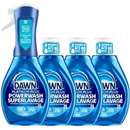 Dawn Powerwash Spray, Dish Soap, Dishwashing Liquid, Fresh, 1 Starter Kit + 3 Refills, 4x473 mL